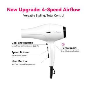 <span class=keywords><strong>Secador</strong></span> de <span class=keywords><strong>Pelo</strong></span> Profesional FirePhoenix 3100 MAX PRO de Alta Potencia, 3000W, para Cabello Grueso y Rizado, Flujo de Aire de 21m/s, Herramienta Profesional de Salón - Product Image 3