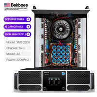Bekboes Fournisseur Amplificateur de puissance 3U 2*1200Watts Amplificateur puissant à deux canaux Transistors d'origine Amplificateur professionnel