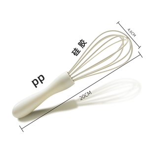 Fourniture directe d'usine Batteur à oeufs manuel Mélangeur en silicone <span class=keywords><strong>et</strong></span> mélangeur de pâtes Ménage Petit <span class=keywords><strong>fouet</strong></span> à la crème d'oeuf <span class=keywords><strong>Fouet</strong></span> Outil de cuisson - Product Image 3