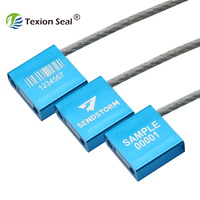 Scellé de câble jetable personnalisé Tengxin TX-CS103 de 4 mm de diamètre pour conteneurs, remorques, applications maritimes et ferroviaires