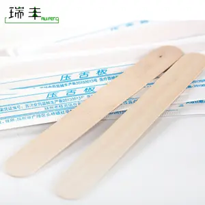 맞춤형 고품질 150mm 자작 일회용 나무 혀 depressors