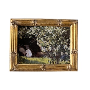 <span class=keywords><strong>Marco</strong></span> DE FOTOS dorado de resina polivinílica simple con soporte negro de cristal 4x6 adorno de foto para decoración del hogar - Product Image 2