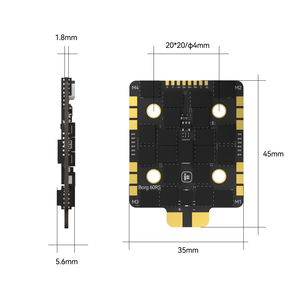 Hot Sales IFlight Borg 60RS 4-IN-1 ESC 20x20mm Mounting Holes Plastic Metal Parts for RC <b>Airplanes</b> Digital Style <b>Toy</b> Size M3 - Product Image 4
