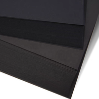 Papier et carton noir couché 80g-450g pour impression offset, marquage à chaud, cadre photo, boîte cadeau, cartes de visite, étiquettes, matériel de bricolage