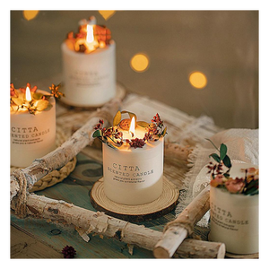 Special Design Scented <strong>Candle</strong> Soy Wax Scented <strong>Candles</strong> with Dried Flowers No Minimum - Product Image 2