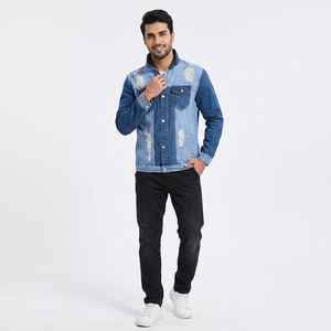 Latest OEM Cheap Price Men Casual Long Sleeve <b>Denim</b> <b>Jacket</b> Breathable Warm Stylish <b>Cropped</b> Customized <b>Denim</b> Winter <b>Jacket</b> - Product Image 1
