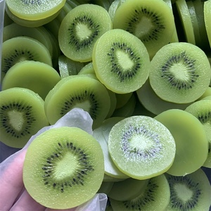 Rebanadas de Kiwi Artificiales de PVC Realistas, Pequeñas e Irregulares, Decoración de Frutas Falsas, Modelo de Comida Simulada Verde, DIY 1:1 - Product Image 6
