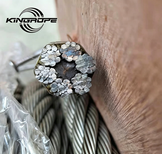 High Strength 6x19S+FC Steel Cable 18-32mm  Wire Rope for Petroleum Extraction and Elevator Suspension