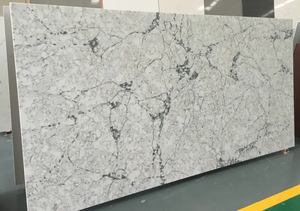 HD014 HIC Quartz Modern Design Artificial Quartz Wall Slab for Hotel Use Durable Non-Porous High Resistance <b>Scratches</b> Big Slab - Product Image 6