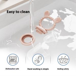 ผลิตภัณฑ์เสริมอาหารสำหรับเด็กและกระต่ายทำจากซิลิโคนที่ทำให้เหงือกนุ่มมีลายการ์ตูนเล่นดนตรีกัด - Product Image 4