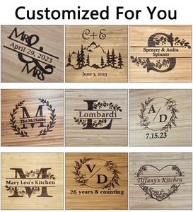 Bán Buôn Nhà Bếp Dày Lớn Cá Nhân Tùy Chỉnh Óc Chó Keo Gỗ Tre Cắt Board Cắt Board Với Xử Lý - Product Image 6