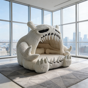 <span class=keywords><strong>Cama</strong></span> con Forma de Monstruo de Dibujos Animados, Acogedora <span class=keywords><strong>Cama</strong></span> de Peluche para Niños, <span class=keywords><strong>Nido</strong></span> para Dormir, Muebles Creativos y Esponjosos para Niños Pequeños, para Dormitorio Temático - Product Image 6