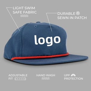 Casquette Snapback Imperméable Personnalisée avec Logo en Caoutchouc PVC et Cordon, Casquette de Baseball de Haute Qualité pour Hommes, Gorras - Product Image 4