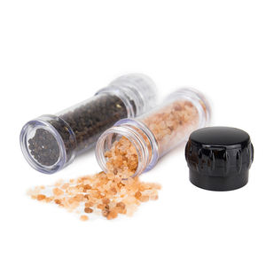 Best Seller Custom PC Salt <span class=keywords><strong>Pepper</strong></span> <span class=keywords><strong>Mill</strong></span> Qualidade Tempero Jar Cor personalizada Plastic Grinder Garrafa personalizada Sal Pimenta - Product Image 1