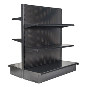 Étagère de présentation métallique double face noire pour <span class=keywords><strong>pharmacie</strong></span>, supermarché et magasin de détail - Product Image 3