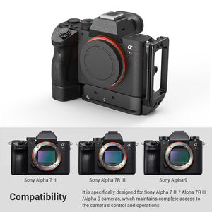 2122 A73 L Placa de liberación rápida soporte de estilo Arca para <span class=keywords><strong>Sony</strong></span> A7M3 A7R3 Compatible con <span class=keywords><strong>A7III</strong></span> A7RIII A9 jaula de cámara - Product Image 3
