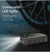 Mini pompe à air numérique intelligente pour voiture, vélo, camping, avec LED, sans fil, haute pression 150 psi pour gonflables