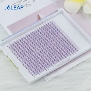 Jeleap 3d volume premade fan 20 linee vassoi xl volume premade ventole di seta estensione ciglia blu con 0.10mm