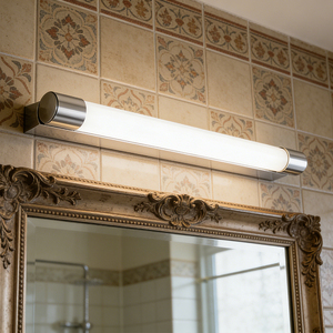 Applique murale LED moderne pour salle de bain, chromée, étanche IP44, élégante, pour éclairage au-dessus du miroir - Product Image 2