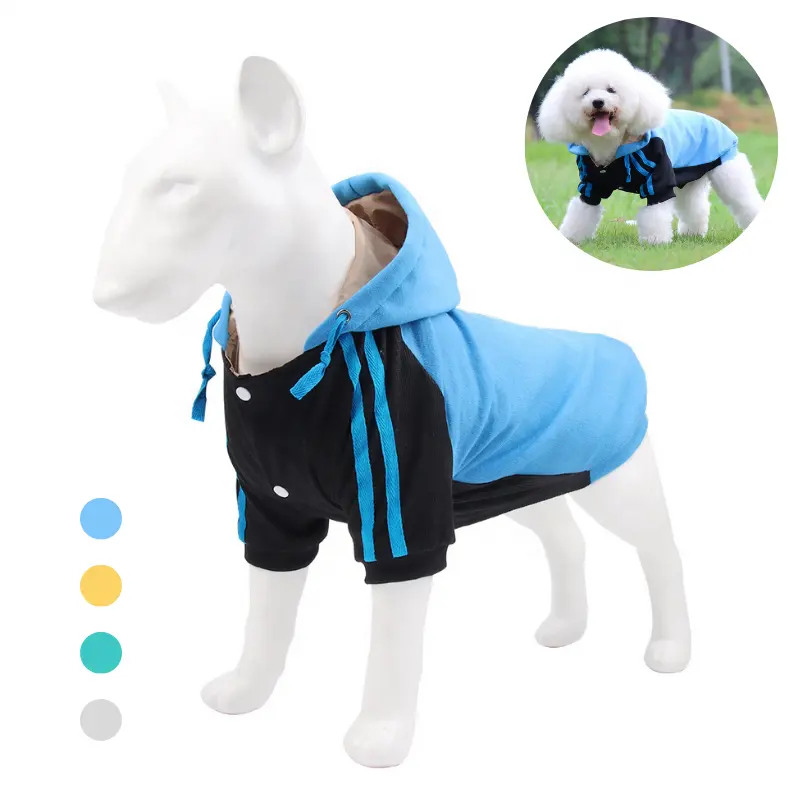 Grosir Sweatshirt Bulu Anjing Musim Dingin Hoodie Hewan Peliharaan Kustom untuk Anjing Kecil Sedang