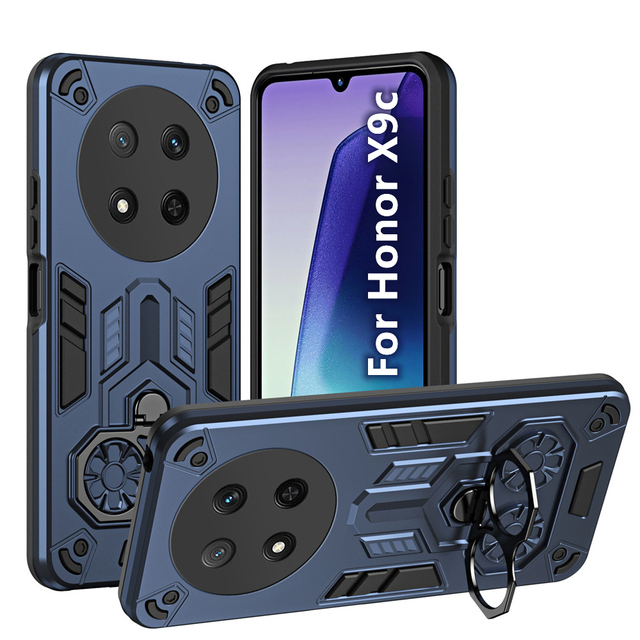 Wholesale Rugged Mobile Phone Case for Honor X9C X9B 9A 9 Lite for Magic 8 Pro Double Ring Kickstand Slim Shockproof Phone Cover