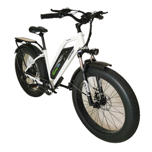 Vélo de montagne électrique 500W 48V 10.4Ah, cadre en alliage d'aluminium, pneus larges, batterie lithium, <span class=keywords><strong>moteur</strong></span> à moyeu avant, 7 vitesses, autonomie >60 km, 26 pouces - Product Image 6