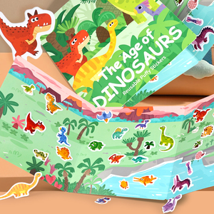 <span class=keywords><strong>Livre</strong></span> d'activités autocollantes portable de voyage, <span class=keywords><strong>livre</strong></span> d'autocollants à bulles pliable pour enfants, <span class=keywords><strong>livre</strong></span> de scènes autocollantes 3D réutilisable pour les tout-petits - Product Image 5