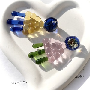 Zibo Glass Imported Material Handmade Cloud Pendant Cute Girlish Style Dreamy All-flower Transparent Gift Car Ornaments - Product Image 2