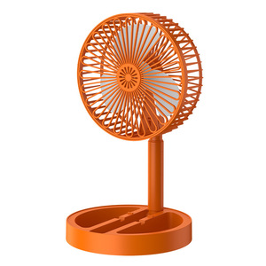 Portable <b>Foldable</b> <b>Desk</b> Fan With Rechargeable Battery Usb Powered 5W DC Motor Quiet Operation For Home Office Use - Product Image 5