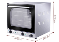 Four à convection à pain commercial pour restaurant 220V/110V/Offre Spéciale Four à convection de grande taille avec 4 plateaux