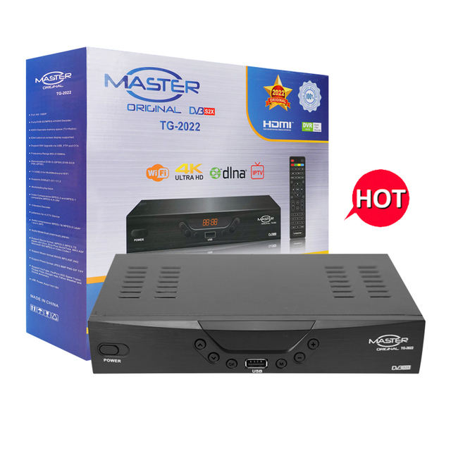 Master TG-2022 Satellite Receiver Decoder Set Top Box Dvb-s2 Support WiFi OEM Order