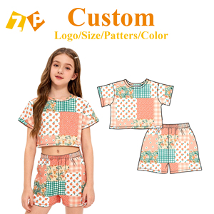 Set <span class=keywords><strong>Pigiama</strong></span> Estivo per Bambini in Due Pezzi con Stampa Personalizzata in Bambù, Stile Popolare ZhengPai all'Ingrosso - Product Image 1