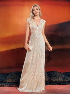 <span class=keywords><strong>Robe</strong></span> <span class=keywords><strong>de</strong></span> soirée chic à sequins longue jusqu'au sol, best-seller, robes élégantes <span class=keywords><strong>pour</strong></span> <span class=keywords><strong>la</strong></span> mère <span class=keywords><strong>de</strong></span> <span class=keywords><strong>la</strong></span> mariée <span class=keywords><strong>pour</strong></span> le mariage - Product Image 4