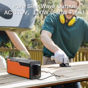 เครื่องกำเนิดไฟฟ้าพกพา 100W รุ่นใหม่ปี 2026 ความจุ 97.4Wh คลื่นไซน์บริสุทธิ์ ใช้พลังงานแสงอาทิตย์ สำหรับการเดินทางด้วยรถบ้านและการใช้งานฉุกเฉิน - Product Image 5