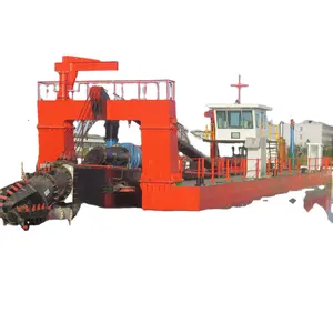 Diesel-Powered 20m Depth Cutter Head Dredger With Submersible Pump New Condition For Sand Suction Dredging Mining