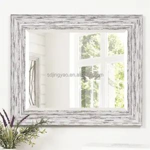 Multifunktion ale weiße Wandbehang montiert Schlafzimmer Kosmetik spiegel Holzrahmen Modern Simple Float Mirror, lange Schmink spiegel Sets