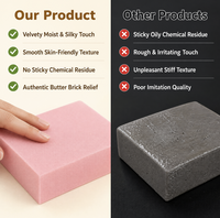 Bloc de beurre réaliste, jouet moelleux à remontée lente, en mousse PU souple, anti-stress à presser pour adultes, vente en gros