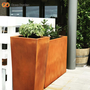 Macetas de Acero Corten Resistentes para Hogar y Jardín con Orificios de Drenaje en Varios Tamaños - Product Image 5