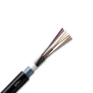 Fibra Optica fabricante de alimentación Cable GYTA 8 Core blindado Cable de fibra óptica