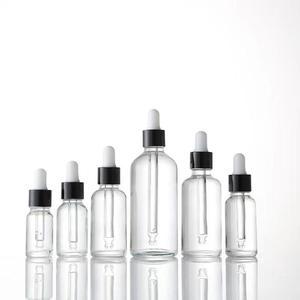 15ml 20ml 30ml 50ml 100ml Borosilicate Glass <b>Dropper</b> <b>Bottle</b> Clear Matte White Frosted Black Amber Gold Essential Skin Care Serum - Product Image 4