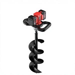 Taladro perforador de tierra inalámbrico sin escobillas de 21V con batería, perforadora de postes de alta resistencia para plantar árboles en el jardín, taladro de tierra de 21V de alta potencia. - Product Image 1