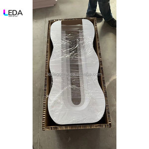 LEDA Event Decoration Supplies White Arch <b>Backdrop</b> Panel Round Arch <b>Backdrop</b> <b>Stand</b> for Wedding - Product Image 4