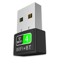 Adaptador USB WiFi 2 en 1 de 150 Mbps 4.2, Tarjeta de Red Inalámbrica 802.11n para PC y Laptop