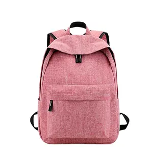 กระเป๋านักเรียนใช้ได้ทั้งชายและหญิง,กระเป๋าเป้ลายโลโก้สีชมพูสำหรับวัยรุ่น