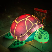 Tortue gonflable géante personnalisée, tortue marine pour la décoration de festivals en plein air, spectacle nocturne de parc d'attractions, autres événements