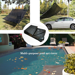 Cubiertas de Malla Rectangulares Negras para Piscinas de 20x40 pies, para Verano e Invierno, con Cuerdas de Fijación, Venta al Por Mayor - Product Image 6