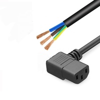 1.5mm2 H05VV-F cuivre complet 1.8m 6 pieds IEC320 C13 à fils dénudés 5cm Style PDU câble d'extension d'alimentation câble d'alimentation AC