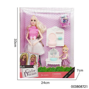 Jouets de mode pour filles, poupée personnalisée de 11.5 pouces avec commode de salle de bain - Product Image 3