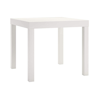 Table Basse en Bois Massif Blanc, Design Minimaliste Moderne, Facile à Déplacer, Idéale pour Salon, Chambre, Bureau à Domicile, Hôtel - Vente Flash