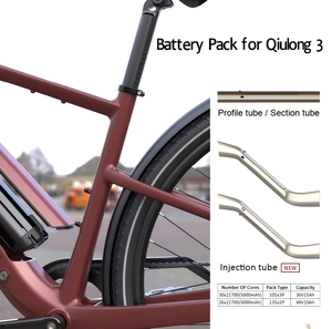Batterie de vélo électrique au lithium Reention Silverfish SF-3 36V 48V pour tube diagonal 18650 14Ah 500W, pack lithium pour vélo électrique 400*88*86mm - Product Image 1